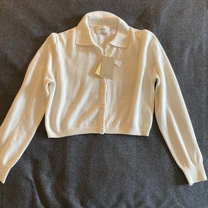 NWT Aritzia Wilfred Nextdoor Sweater Size Medium Merino Wool